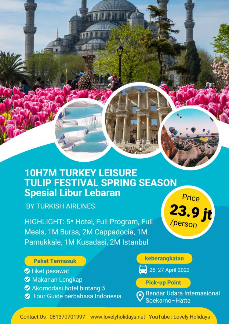 107M TURKEY LEISURE + TULIP FESTIVAL SPRING SEASON 